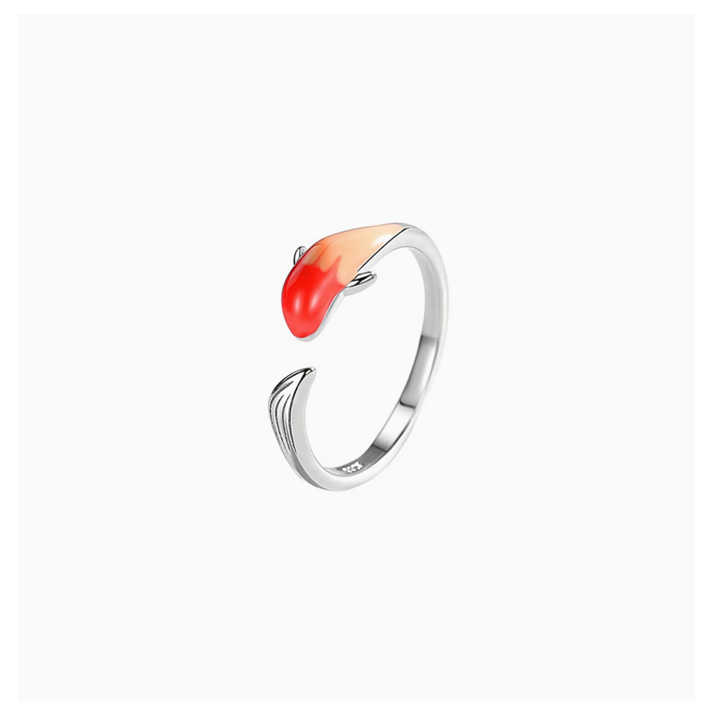 Koi enamel ring